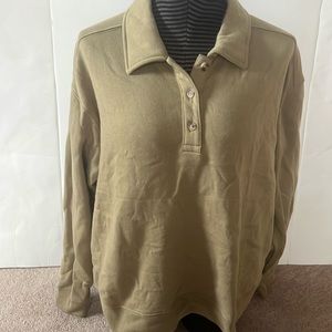 VS PINK olive green top